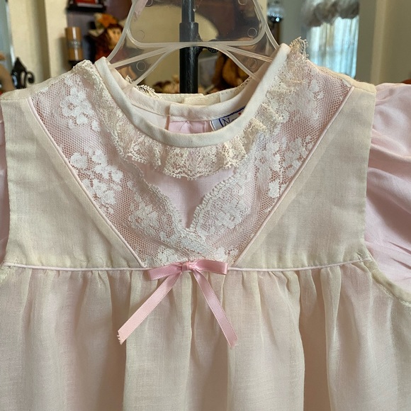 Nana’s Pet Vintage Toddler girls Pinafore Dress with matching Bonnet size 2 - Picture 15 of 16